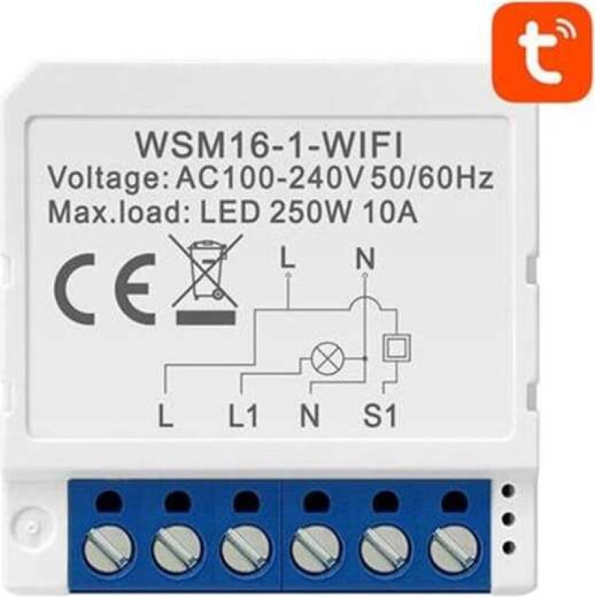 Smart Switch Module WiFi WSM16-W1 TUYA