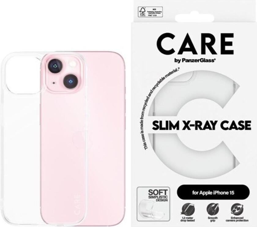Fashionable Case Transparent X-Ray Soft Basic iPhone 15