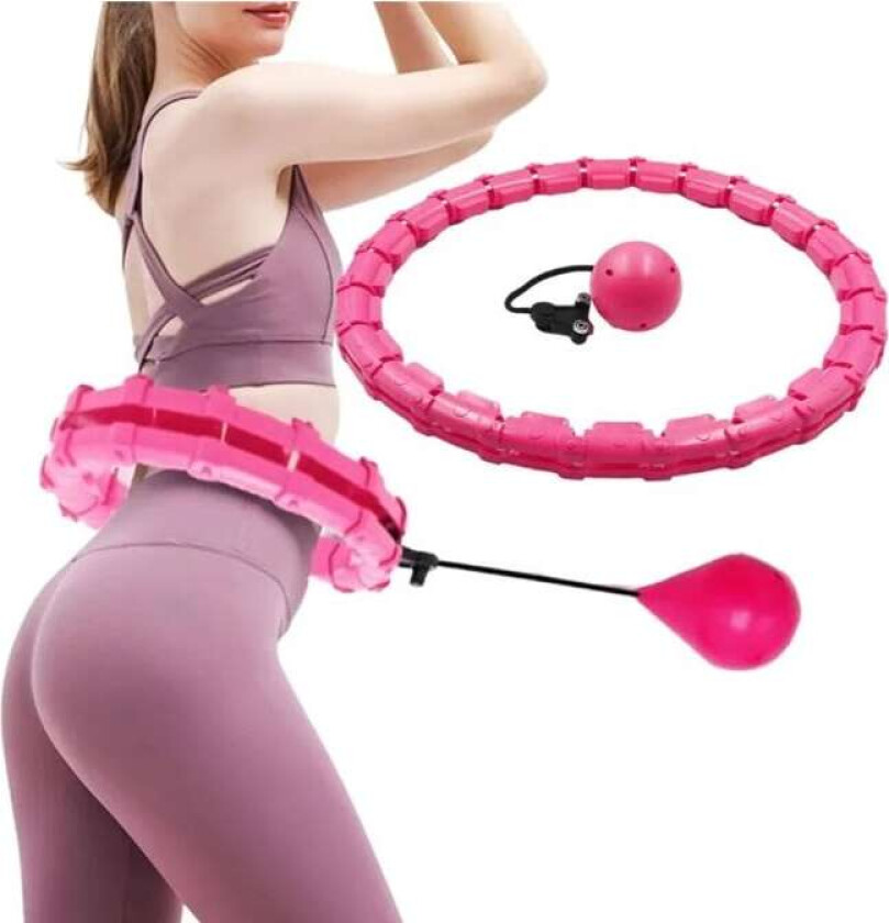 - Hula hoop med vekt - Trening / Fitness - rosa