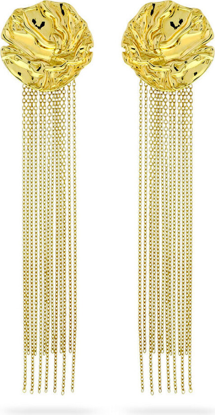 Bilde av , Lange øredobber i forgylt sølv. Brennmanet.