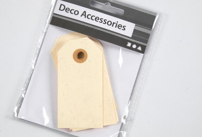 Manillamerkelapper Cream 4x8 Cm 20 Stk