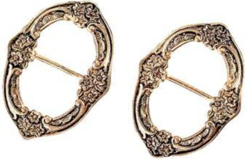 Løkenbunad, Skospenne i forgylt messing