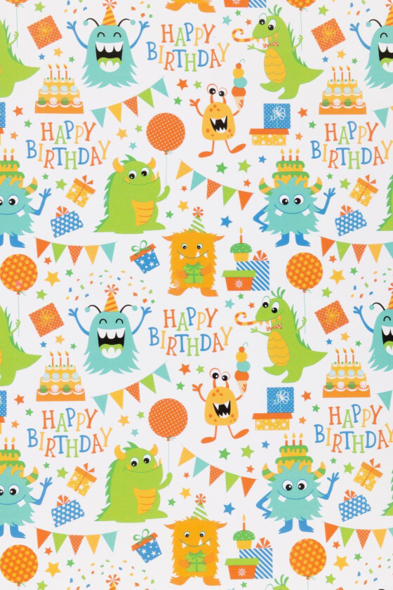 Gavepapir Glade Farger Bursdag 5 M