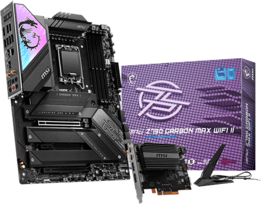 MPG Z790 CARBON MAX WIFI II Hovedkort - Intel Z790 - Intel LGA1700 socket - DDR5 RAM - ATX