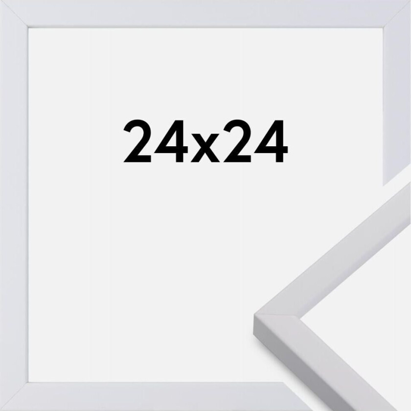 Ramme Exklusiv Hvit 24x24 Cm