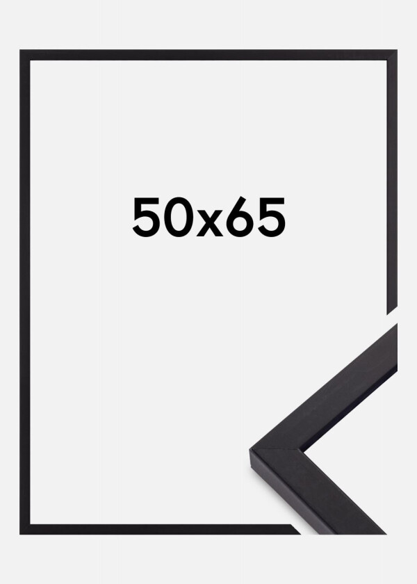 Ramme Torrance Matt Antirefleksglass Svart 50x65 Cm