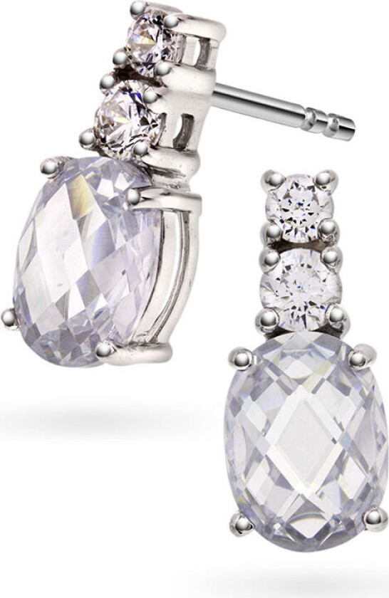 Bilde av , Øredobber i sølv med zirkonia