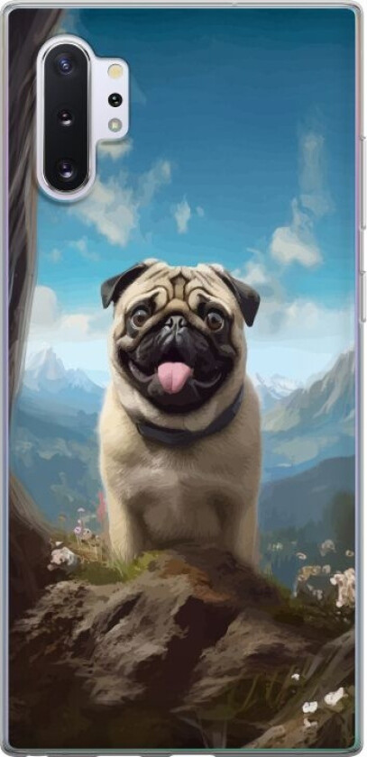 Mobildeksel til Samsung Galaxy Note10+ med Glad Hund motiv