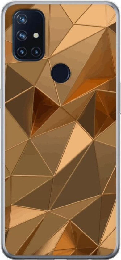 Mobildeksel til OnePlus Nord N10 5G med 3D Gull motiv