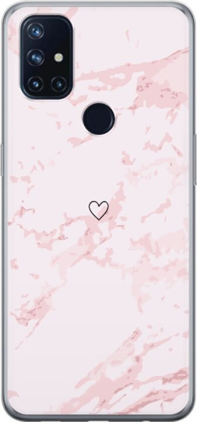 Mobildeksel til OnePlus Nord N10 5G med Rosa Hjerte motiv
