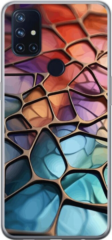 Mobildeksel til OnePlus Nord N10 5G med Metalliskt mønster motiv