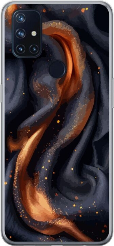Mobildeksel til OnePlus Nord N10 5G med Brennende silke motiv