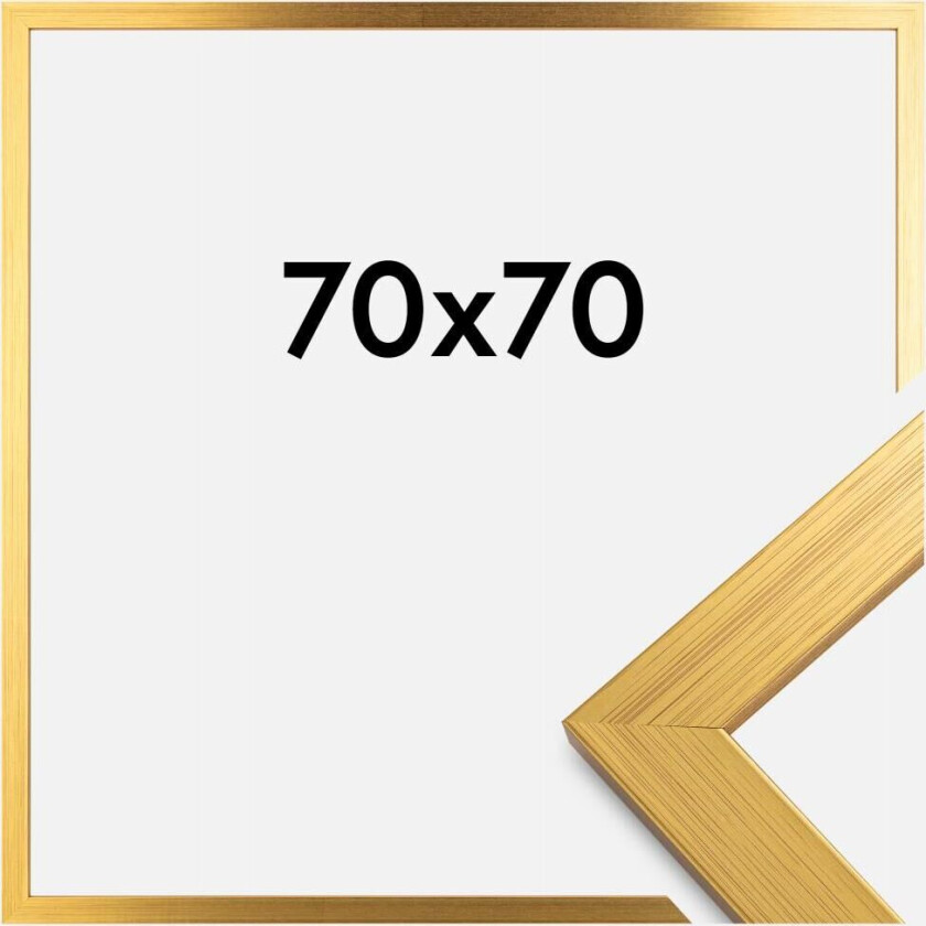 Ramme Gold Wood Akrylglass 70x70 Cm