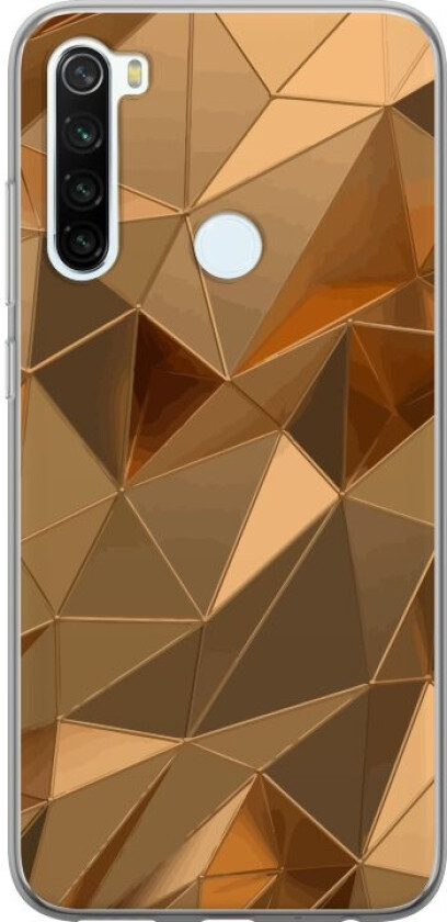 Mobildeksel til Xiaomi Redmi Note 8 med 3D Gull motiv