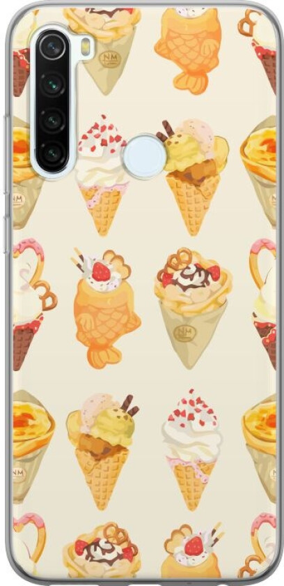 Mobildeksel til Xiaomi Redmi Note 8 med Glassig motiv