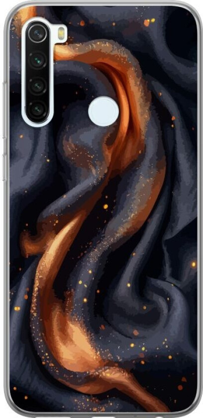 Mobildeksel til Xiaomi Redmi Note 8 med Brennende silke motiv