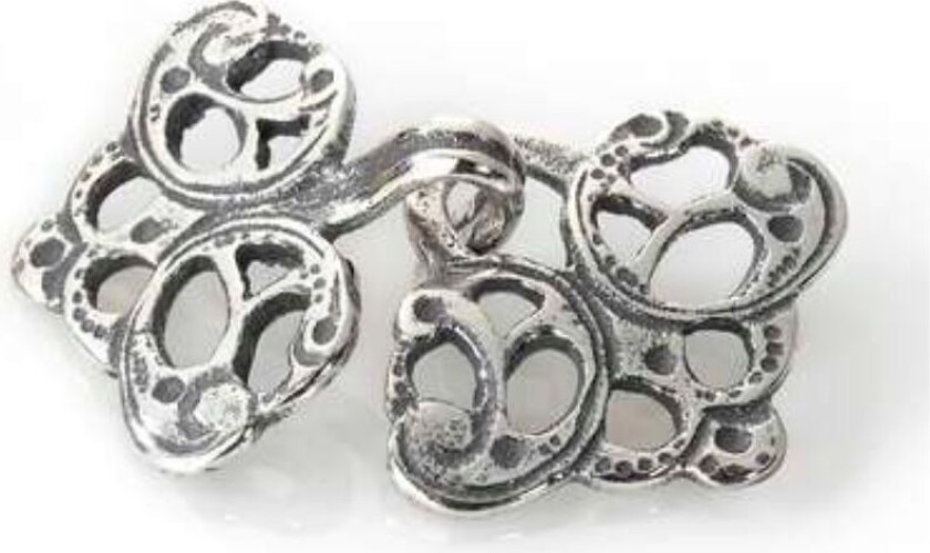 Romeriksbunad, Hekter i 925 oksidert sølv