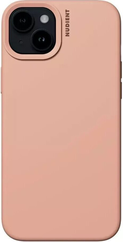 iPhone 15 Base Silicone Deksel - Peach Orange