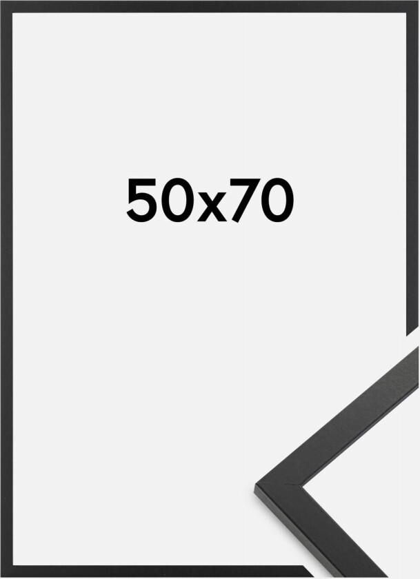 Ramme Trendy Akrylglass Svart 50x70 Cm