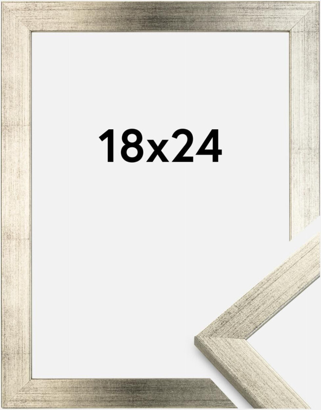 Ramme Stilren Akrylglass Sølv 18x24 Cm