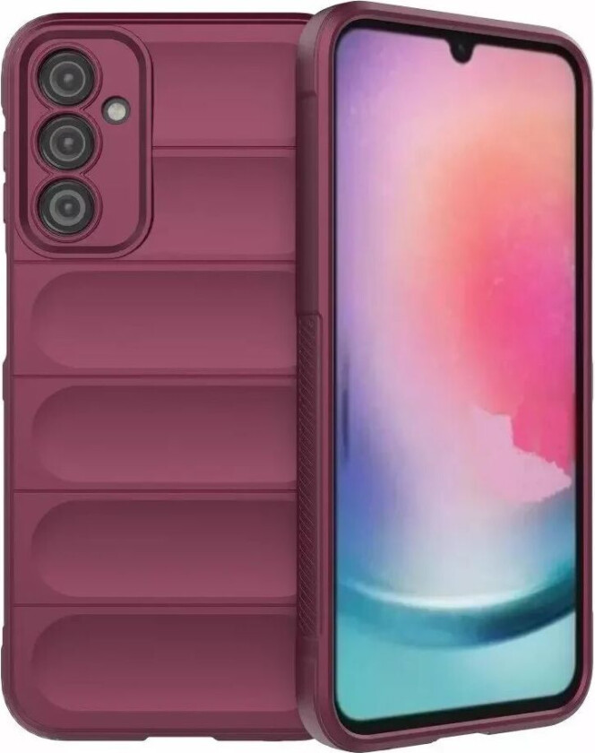 Samsung Galaxy A24 Fleksibelt Plastdeksel - Vinrød