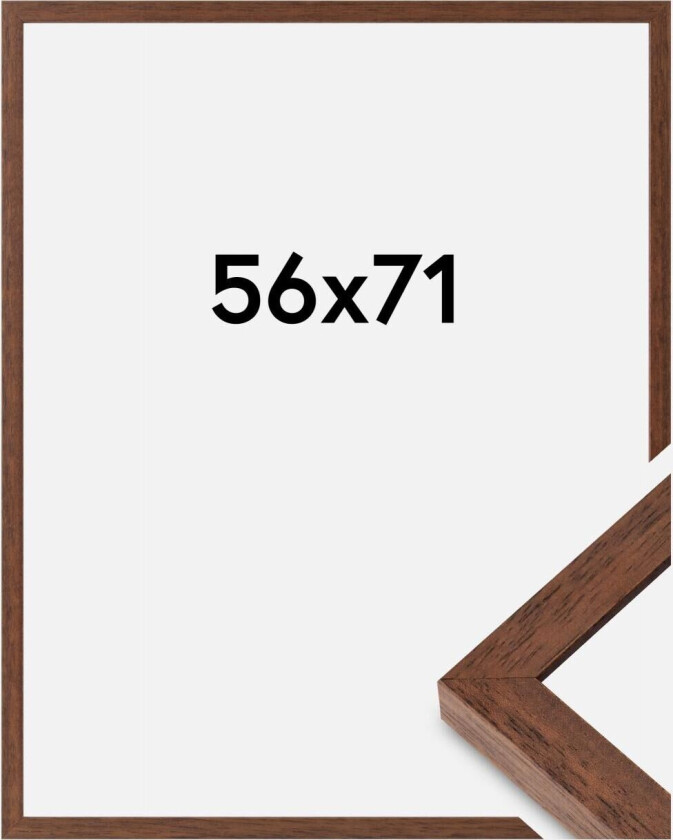 Ramme Hermes Akrylglass Teak 56x71 Cm