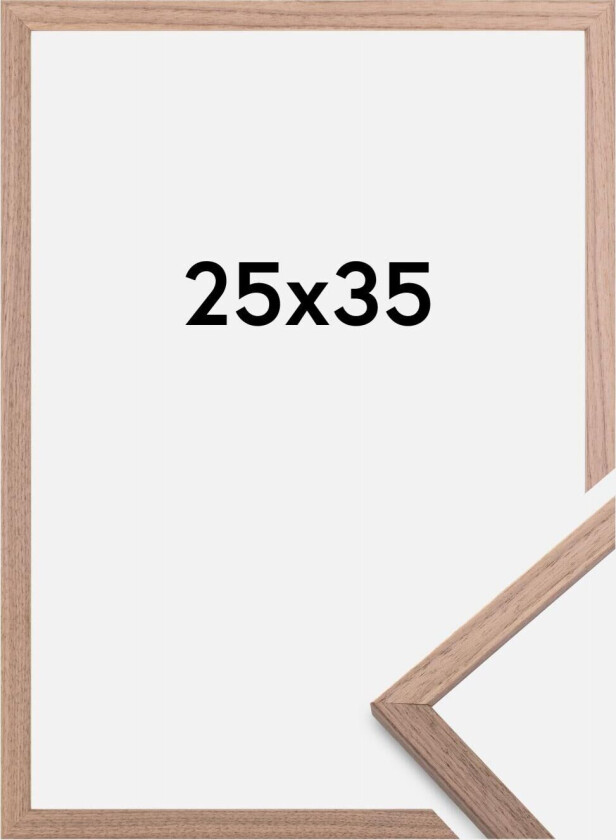 Ramme Edsbyn Akrylglass Lys Valnøtt 25x35 Cm