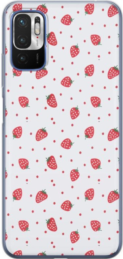Mobildeksel til Xiaomi Redmi Note 10 5G med Jordbær motiv