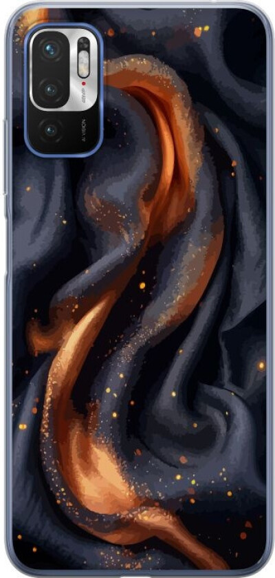 Mobildeksel til Xiaomi Redmi Note 10 5G med Brennende silke motiv