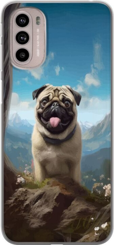 Mobildeksel til Motorola Moto G41 med Glad Hund motiv