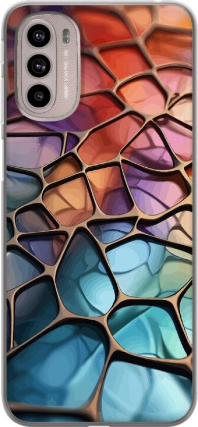 Mobildeksel til Motorola Moto G41 med Metalliskt mønster motiv