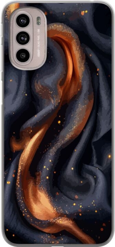 Mobildeksel til Motorola Moto G41 med Brennende silke motiv