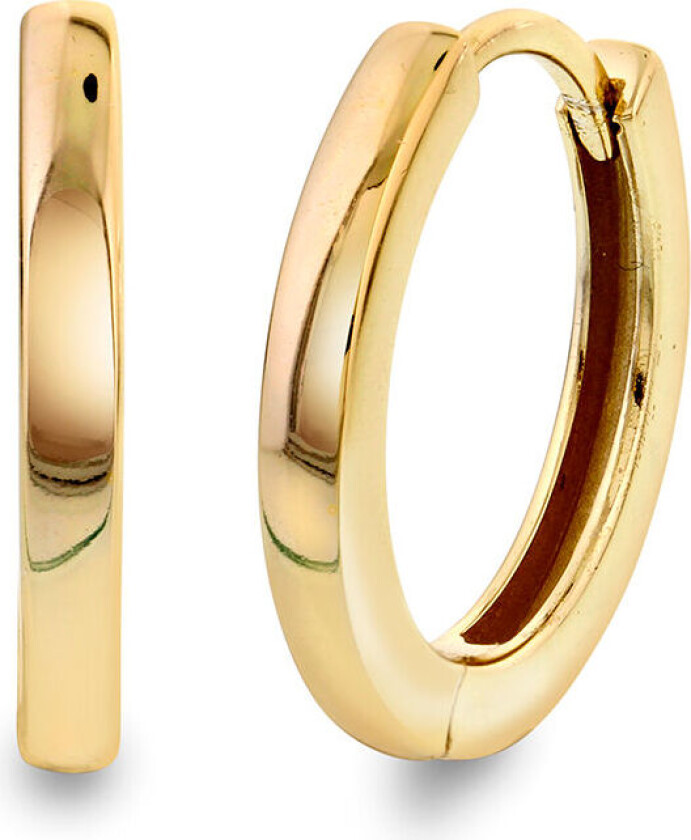 , Øreringer i forgylt 925 sølv