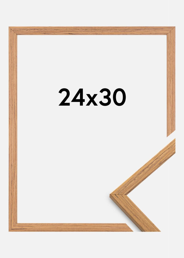 Ramme Edsbyn Akrylglass Teak 24x30 Cm