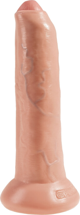 Uncut Realistisk Dildo 23 cm   - Beige