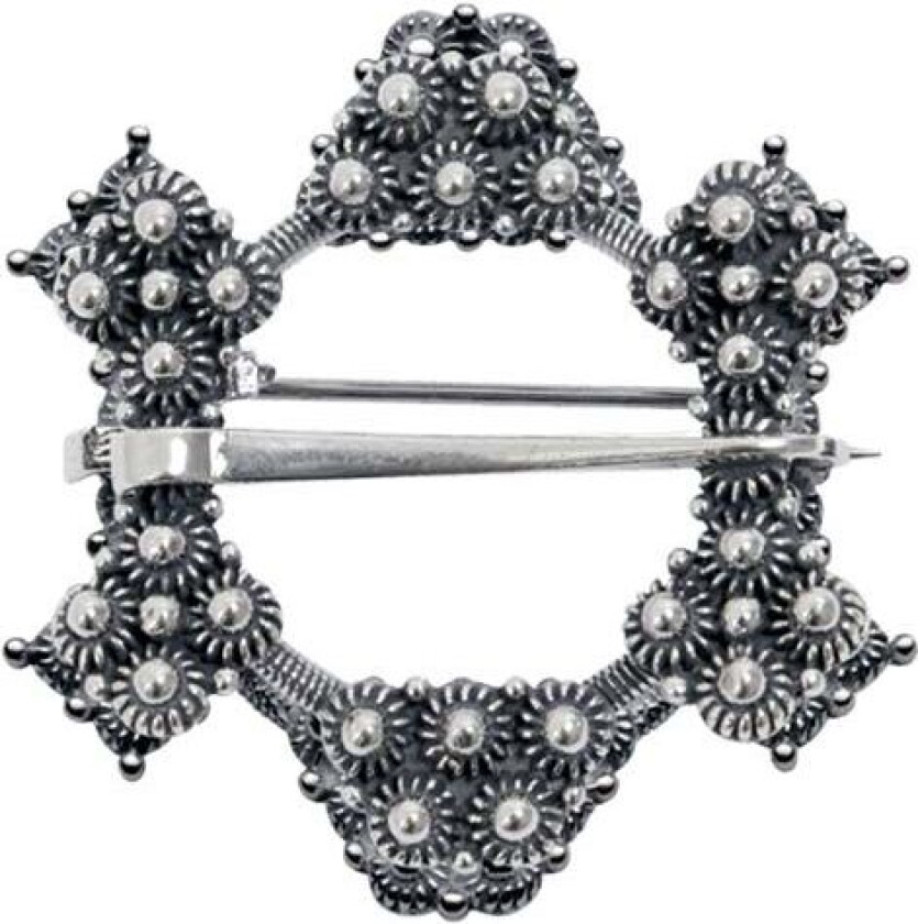 Halsring i 830 oksidert sølv