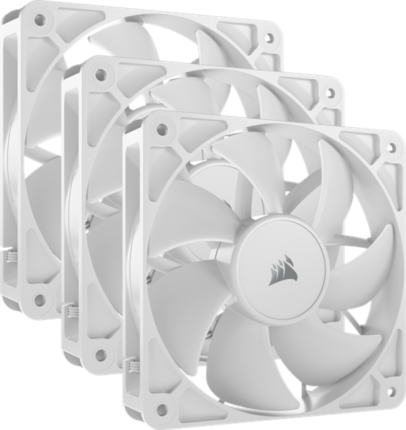 RS120 - 3-pack - Kabinettvifte - 120mm - Hvit - 36 dBA
