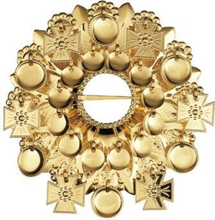 Sølje Hardanger i 830 forgylt sølv