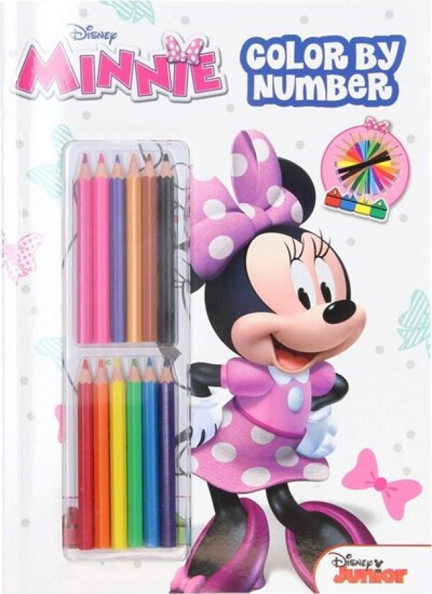 Color by Number - Minnie Mouse