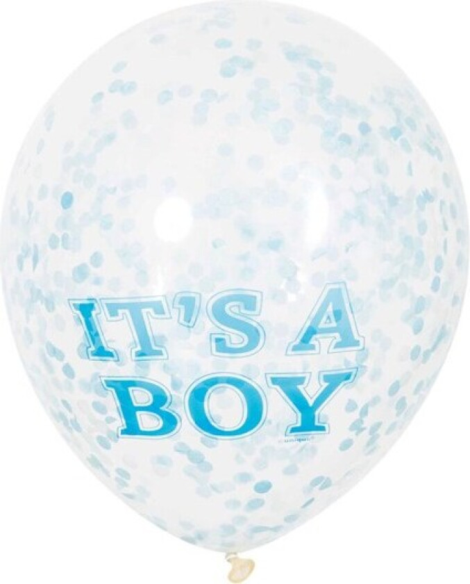 Confetti Balloons Boy 6pcs.