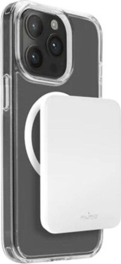 Power bank Mini Power Mag 4200 mAh USB-C in/out. Nødlader - Hvit - 4200 mAh