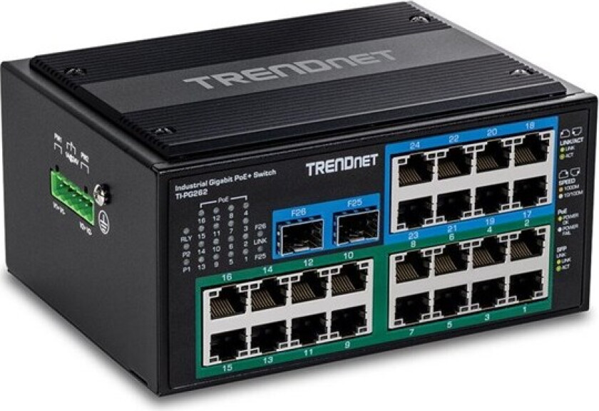 - Hardened Industrial - switch - 26 ports - TAA Compliant