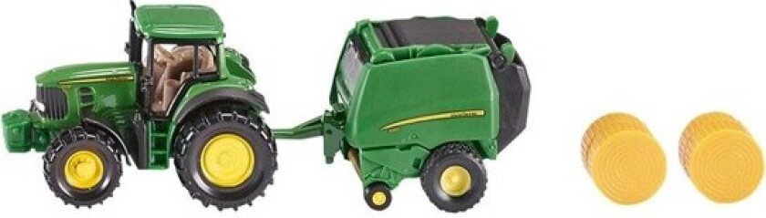 Super - John Deere Tractor with Round Baler