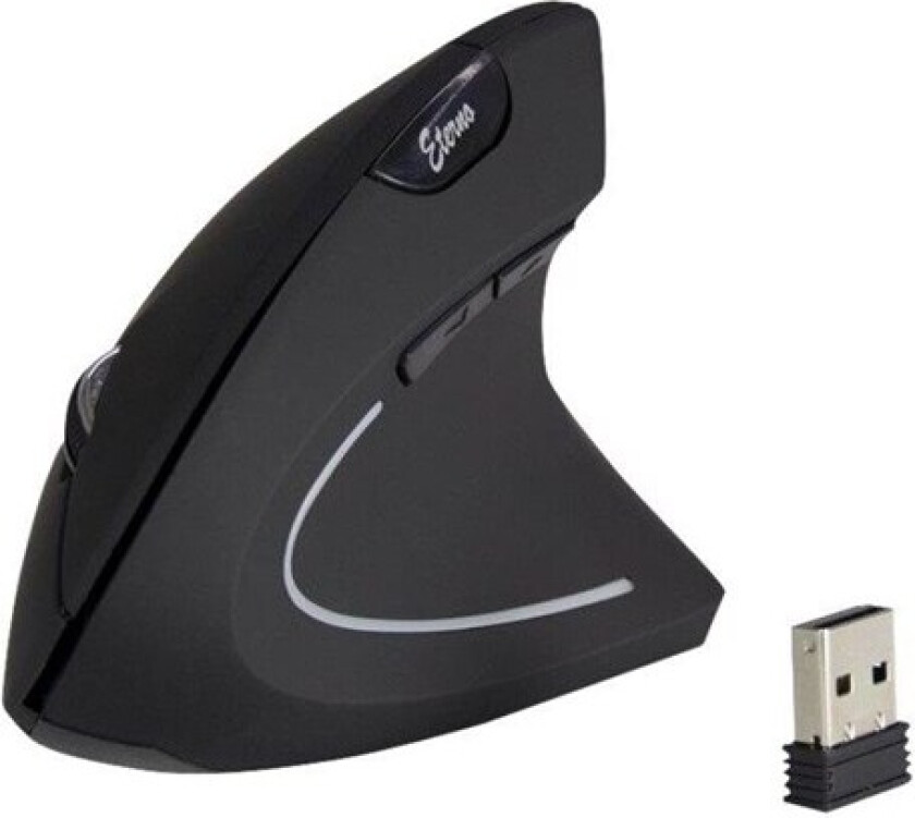 Eterno KM-206R - Vertical mouse - 6 - Svart