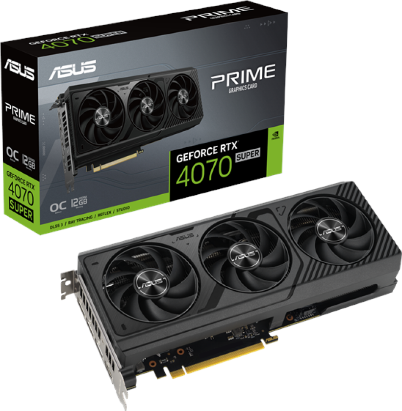 GeForce RTX 4070 SUPER Prime OC - 12GB GDDR6X RAM - Grafikkort