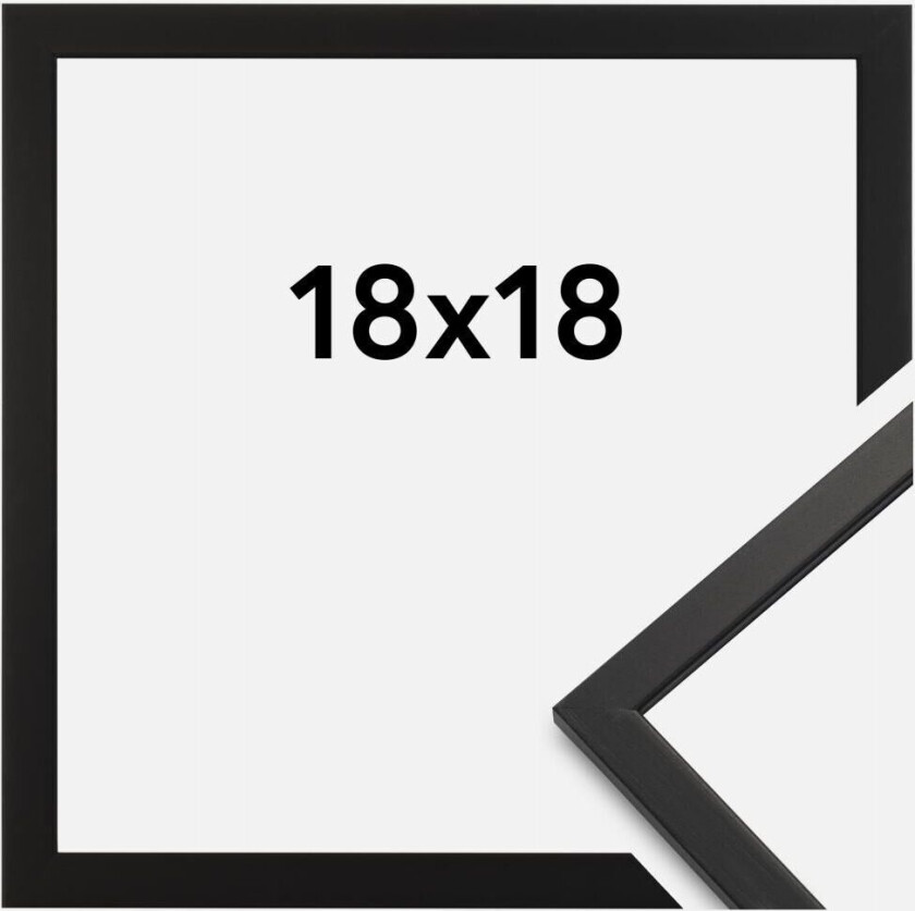 Ramme Edsbyn Akrylglass Svart 18x18 Cm