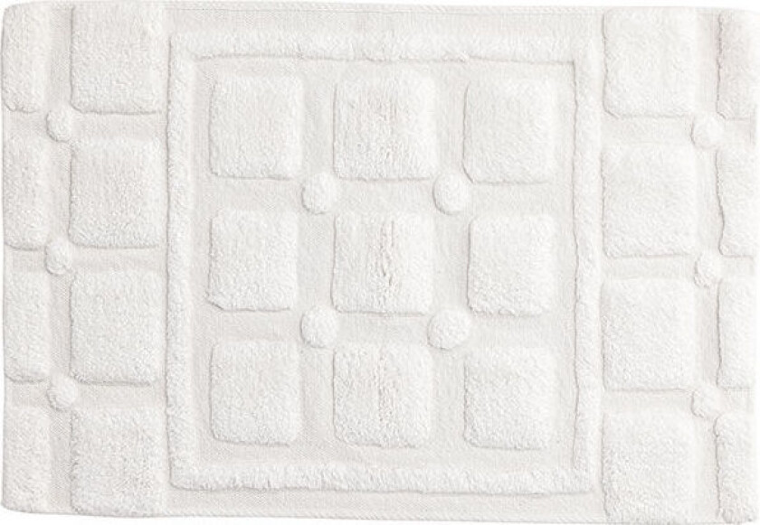 Putte badematte 90x60cm hvit.