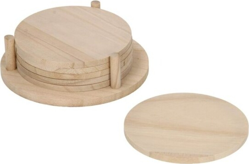 Decorate your own Wooden Coasters 6pcs.