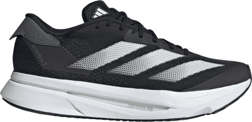 Men's Adizero SL 2 Running Shoes Core Black/Zero Met./Carbon 46, Core Black/Zero Met./Carbon