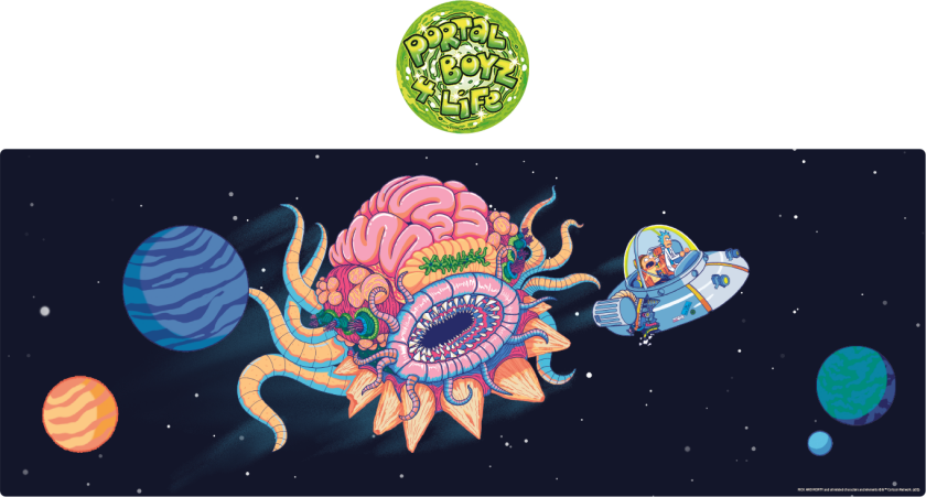 Rick&Morty Desk Pad&Coaster Set